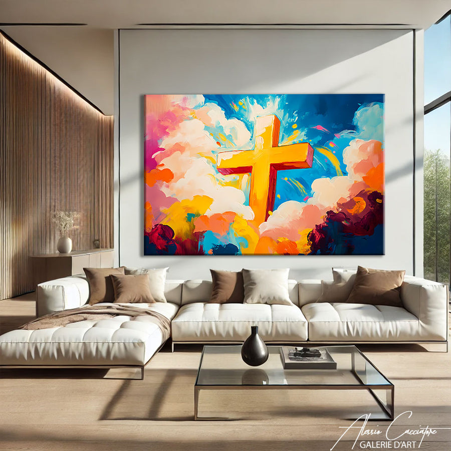 Tableau Croix Jésus
– mise en situation