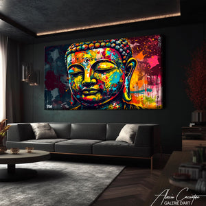 TABLEAU BOUDDHA POP ART Alessio Cacciatore