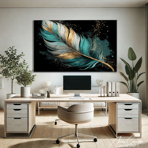 Tableau Plume Dorée