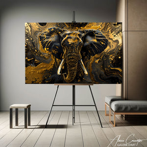 elephant peinture acrylique