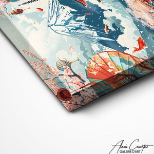 TABLEAU PAYSAGE JAPON Alessio Cacciatore