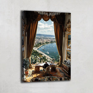 Tableau paysage vue mer