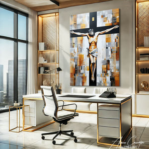 Tableau Religieux Abstrait