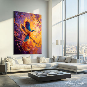 Tableau Oiseau Coloré