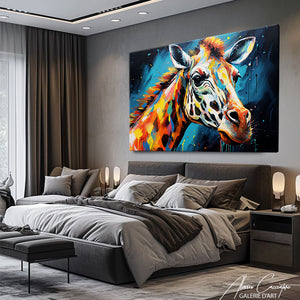 peinture girafe couleur