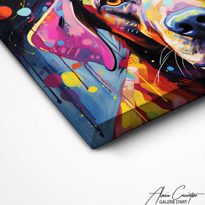 TABLEAU POP ART CHIEN Alessio Cacciatore