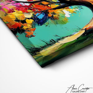 TABLEAU ARBRE DE VIE VERT AlessioCacciatore