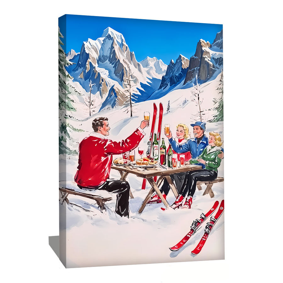 Tableau Vintage Ski