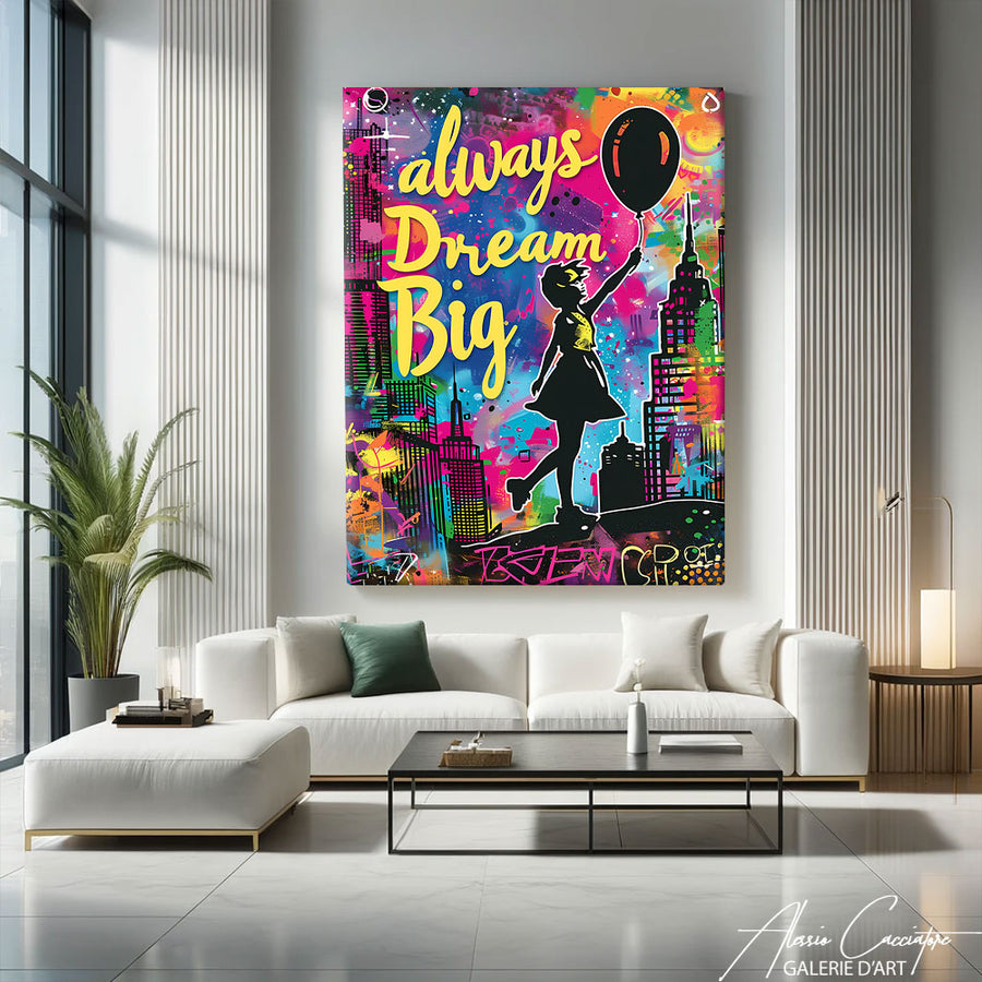 Tableau Artiste Pop Art – mise en situation