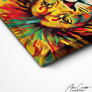 TABLEAU LION RASTA Alessio Cacciatore