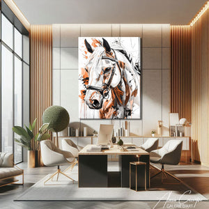 toile peinture cheval