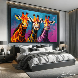 tableau pop art animaux
