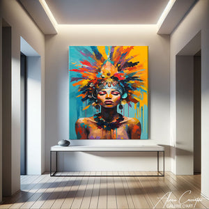 tableau africain peinture