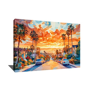 Tableau los angeles abstrait