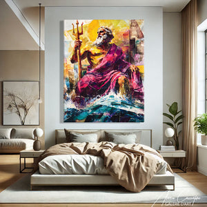 TABLEAU POSEIDON COLORÉ AlessioCacciatore