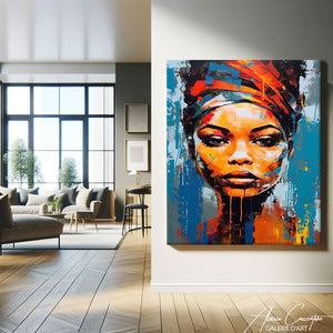 peinture africaine femme