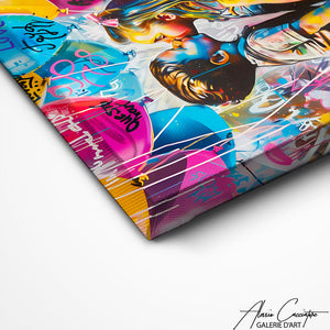 TABLEAU STREET ART COLORÉ AlessioCacciatore