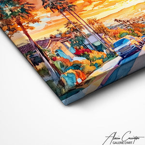 TABLEAU LOS ANGELES ABSTRAIT AlessioCacciatore