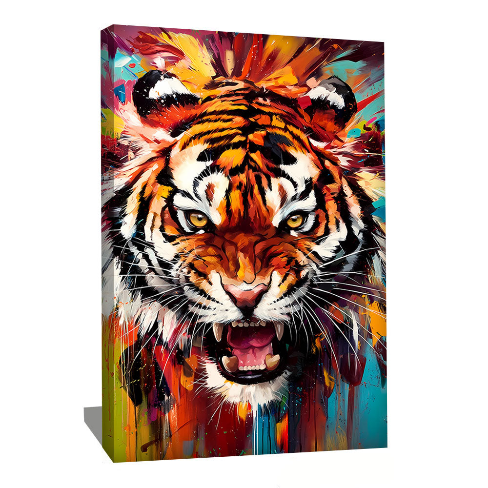 TABLEAU TIGRE COULEUR