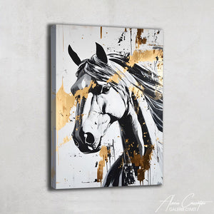Tableau Peinture Tête de Cheval