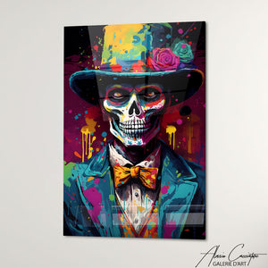 TABLEAU TÊTE DE MORT CHAPEAU Alessio Cacciatore