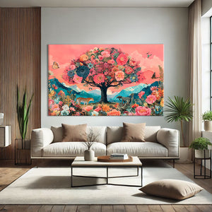 Tableau Moderne Arbre de Vie