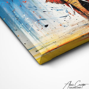 TABLEAU ABSTRAIT ÉLÉPHANT Alessio Cacciatore