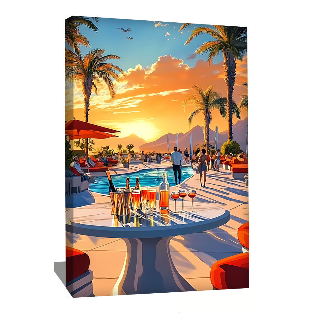 Tableau Paysage Mid Century