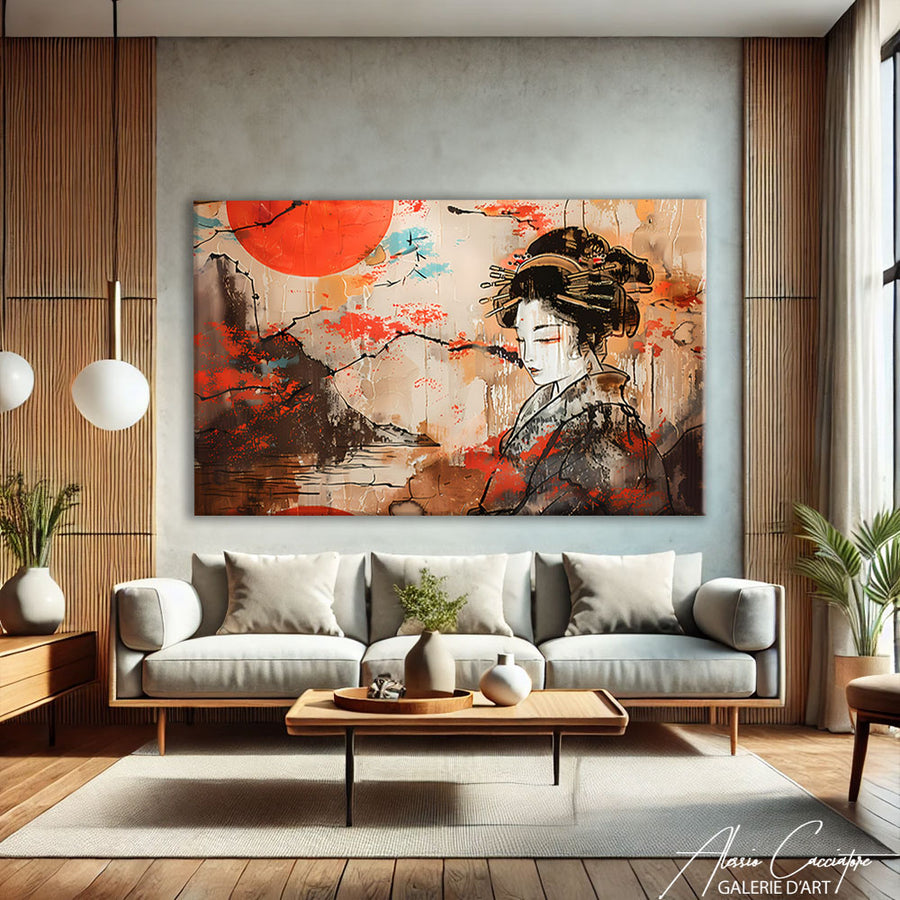 TABLEAU JAPONAIS ANCIEN – mise en situation