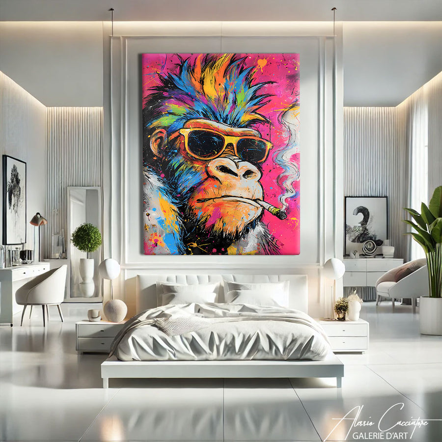 Tableau Sur Toile Graffiti – mise en situation