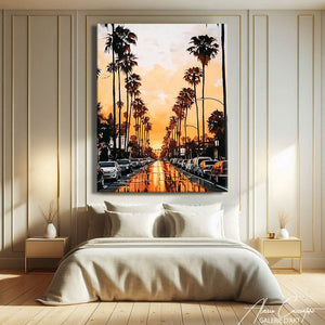 Tableau coucher de soleil