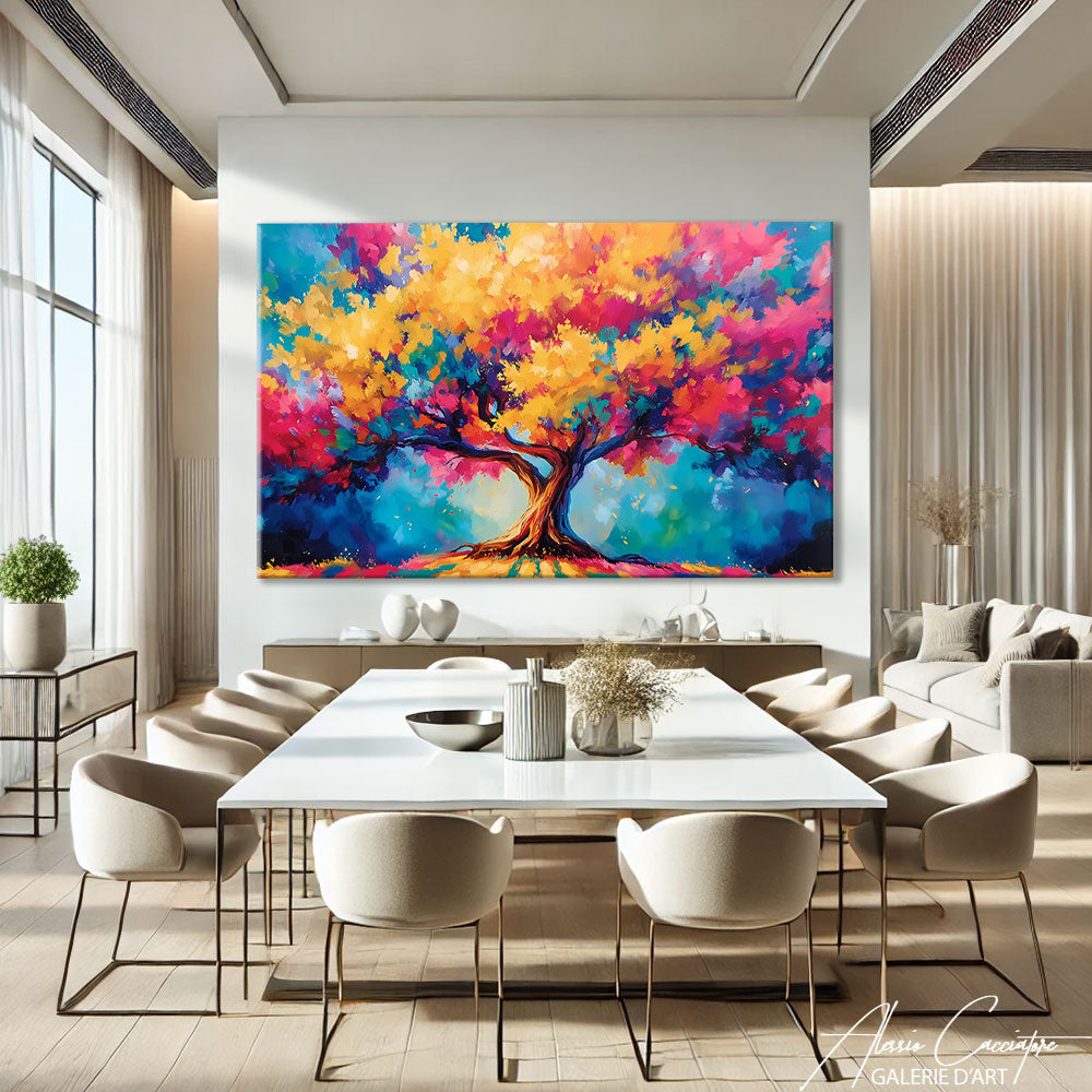 Peinture Arbre Coloré