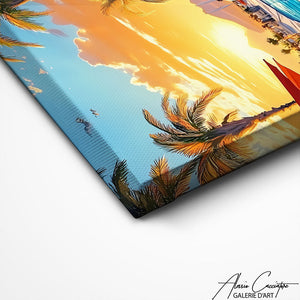 TABLEAU PAYSAGE MID CENTURY AlessioCacciatore