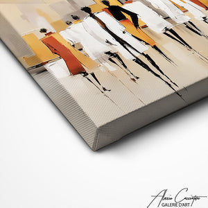 TABLEAU ABSTRAIT BEIGE AFRICAIN AlessioCacciatore