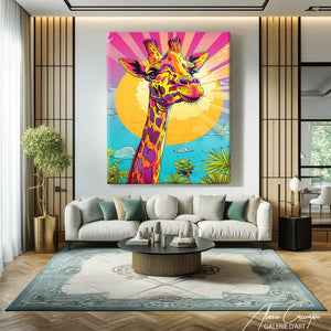 TABLEAU GIRAFE POP Alessio Cacciatore