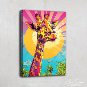 TABLEAU GIRAFE POP Alessio Cacciatore