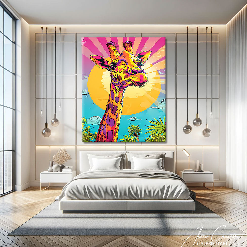 TABLEAU GIRAFE POP Alessio Cacciatore