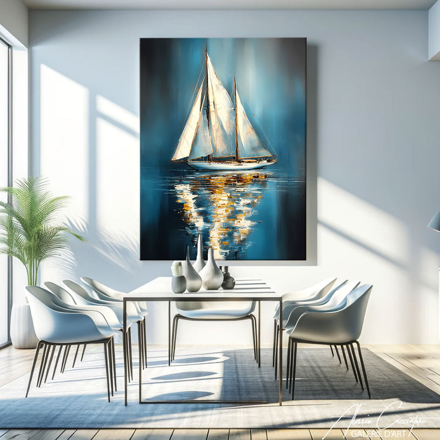 Tableau Voilier Marine – mise en situation