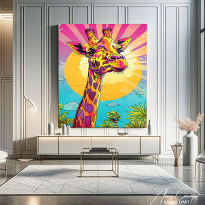 TABLEAU GIRAFE POP Alessio Cacciatore