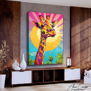 TABLEAU GIRAFE POP Alessio Cacciatore