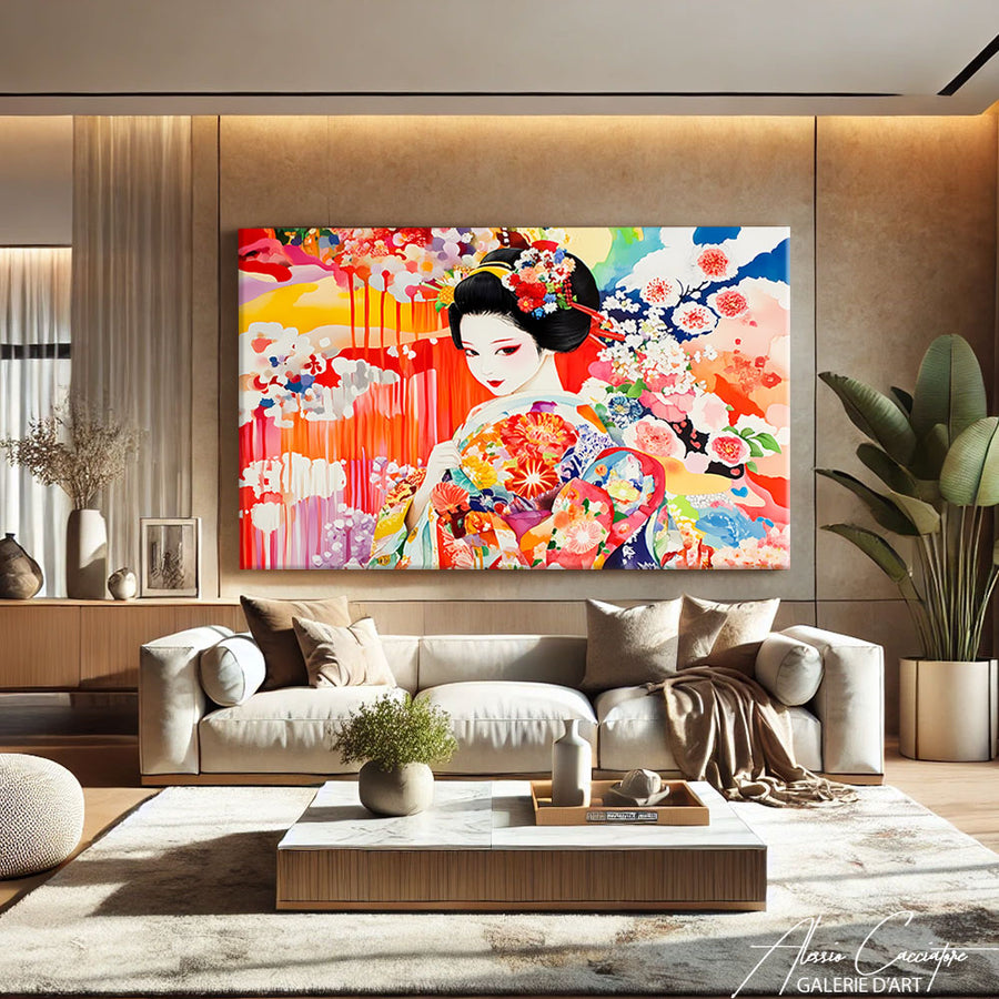 Tableau pour un Salon – mise en situation