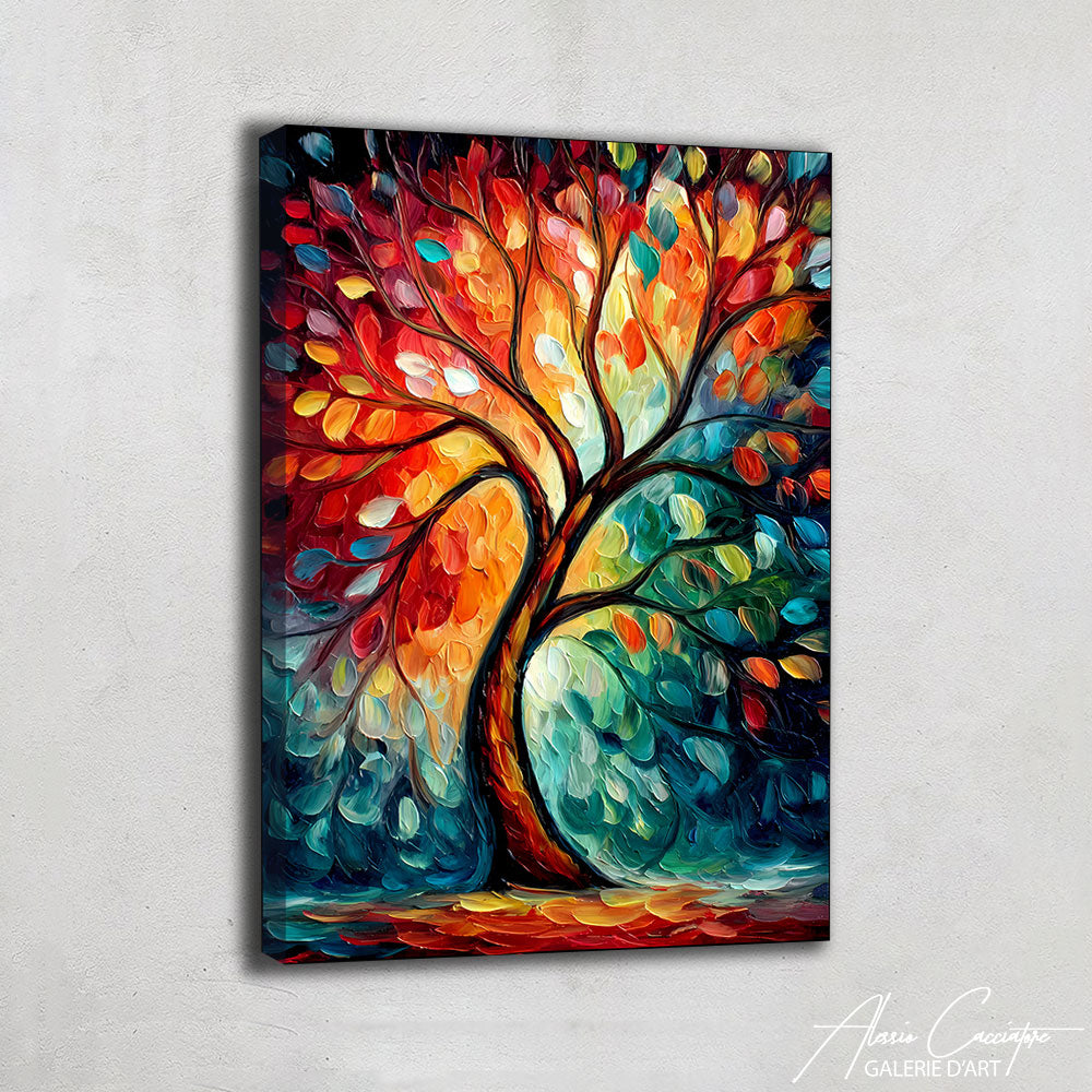 TABLEAU ACRYLIQUE ARBRE DE VIE