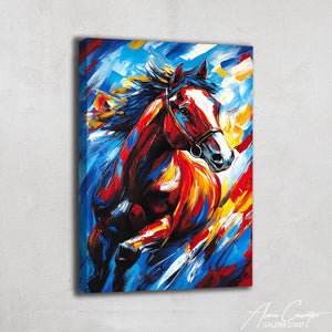 TABLEAU CHEVAL MULTICOLORE AlessioCacciatore