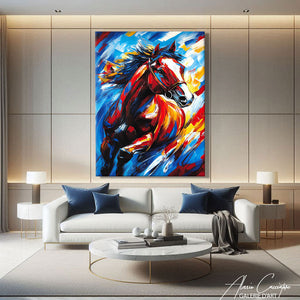 TABLEAU CHEVAL MULTICOLORE AlessioCacciatore
