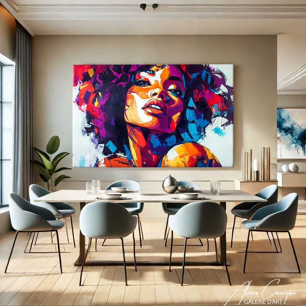 Tableau Peinture Femme Sensuelle