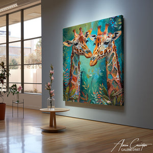Tableau Girafes