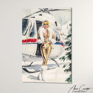 Art Mural Hiver Peinture