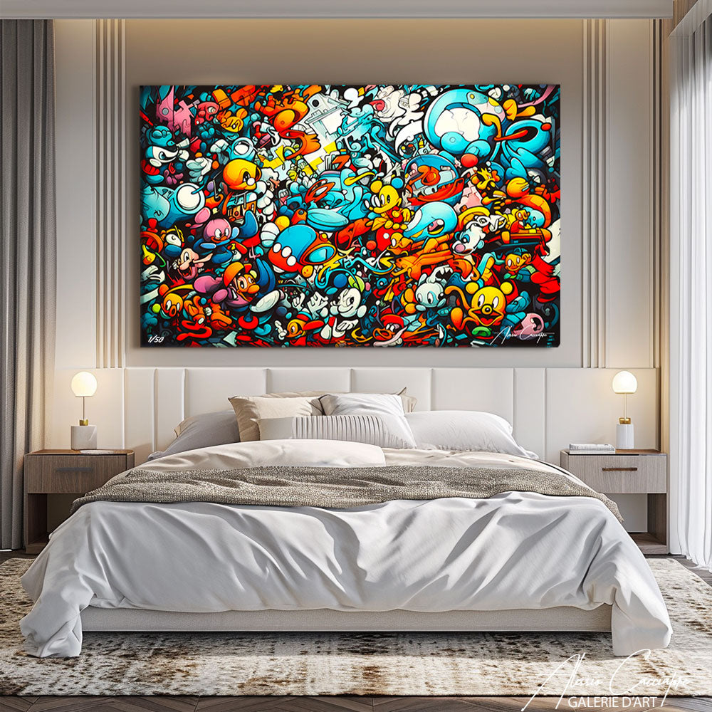 tableau street art peinture