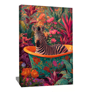 Tableau zèbre Salle De Bain