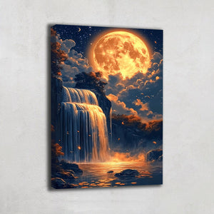 TABLEAU LUNE CASCADE
